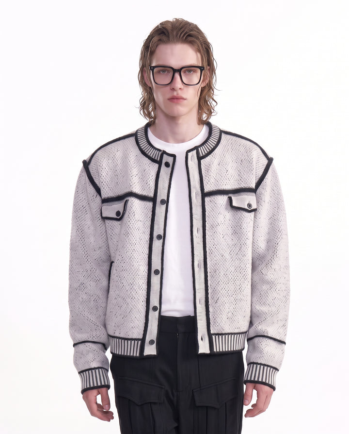 Piped Knit Cardigan na2931