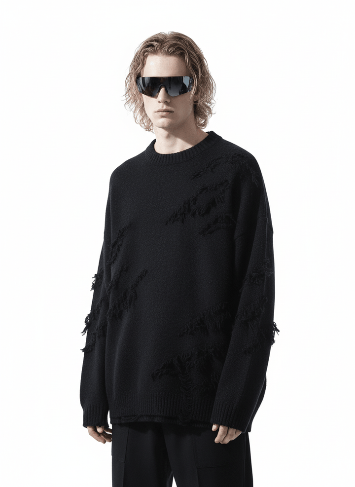 [XPKAEAX] 디자인 라운드 넥 스웨터 NA200