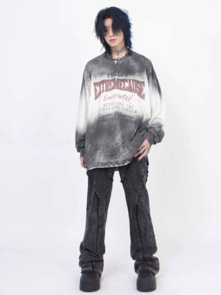 【Mz】high street long-sleeved T-shirt na1376