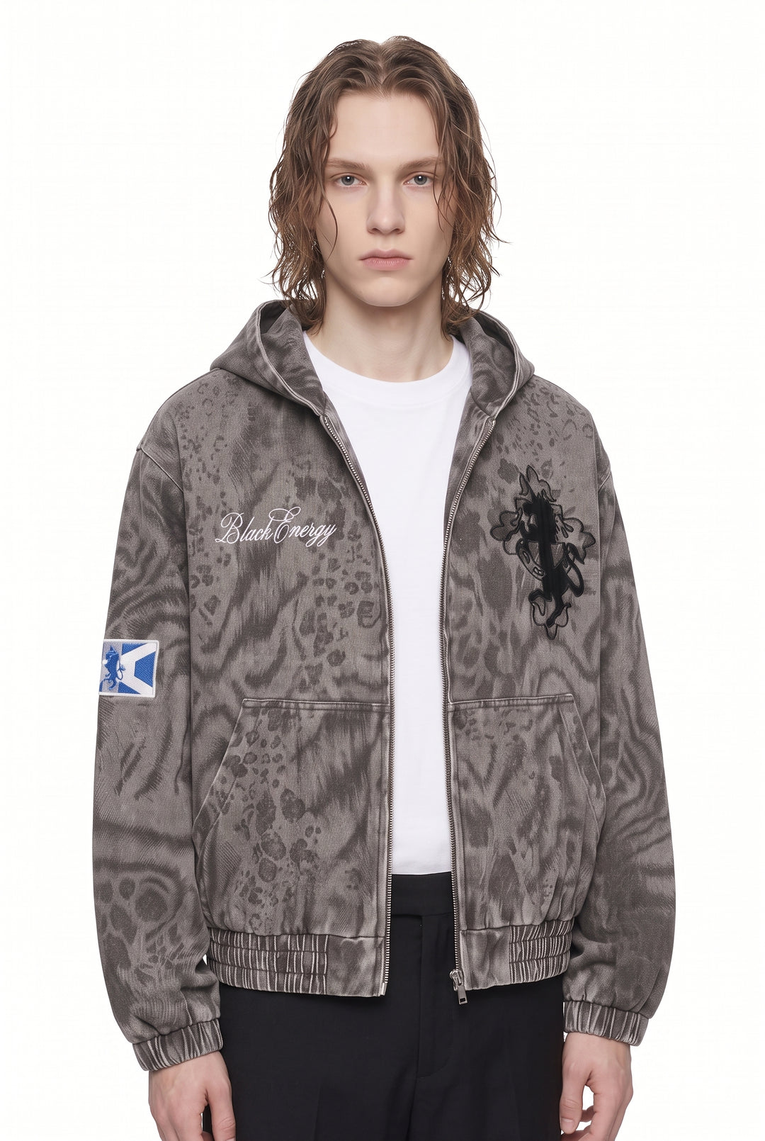 Washed Hooded Jacket na2814
