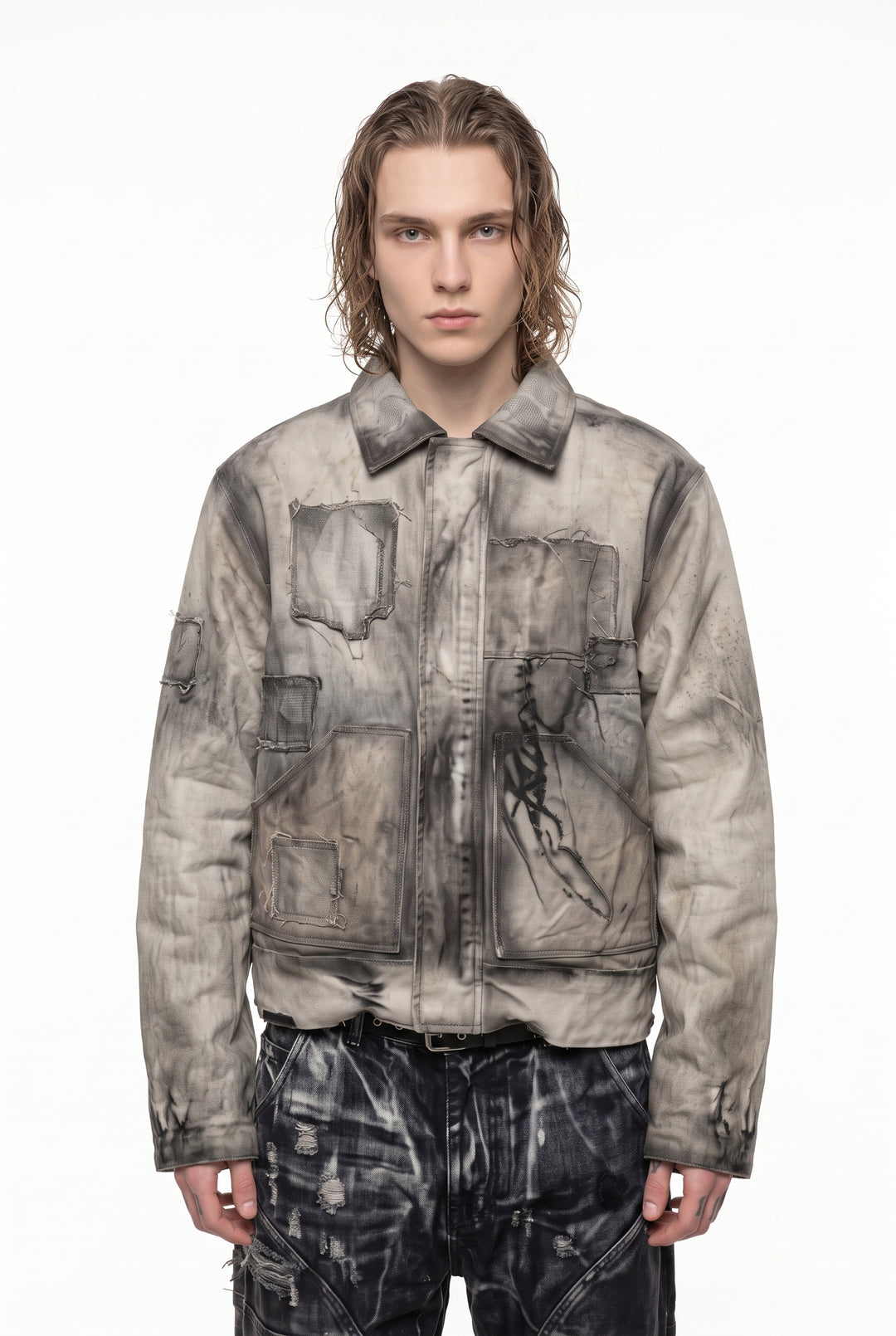 Washed Hooded Jacket na2832