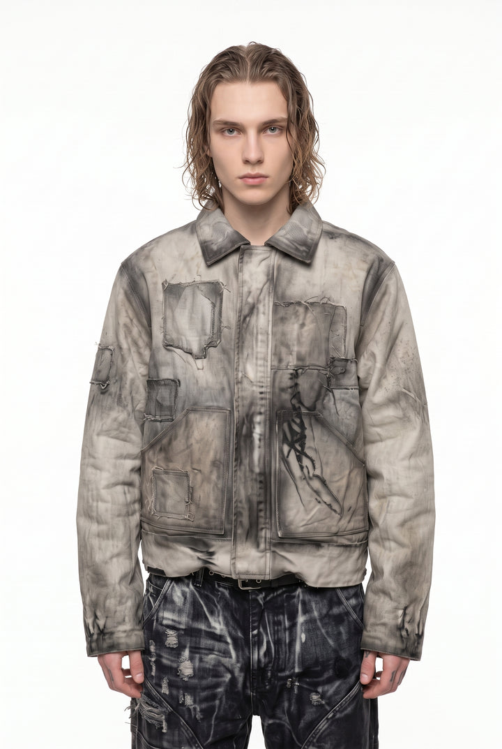 Washed Hooded Jacket na2832
