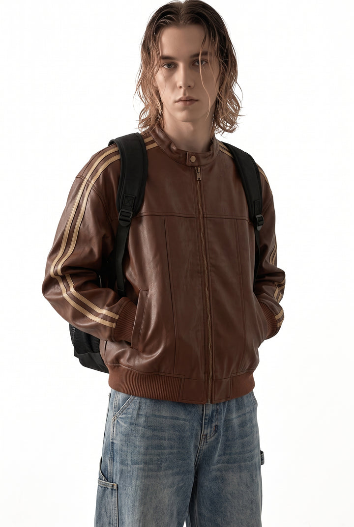 Faux Leather Jacket na2764
