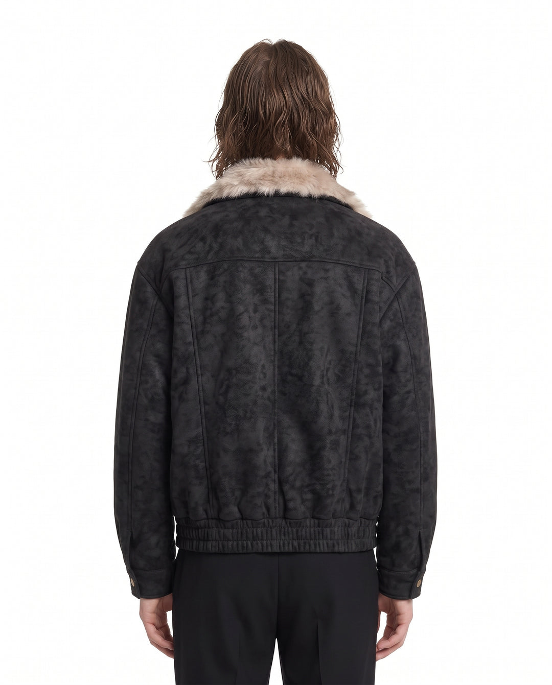 Fur Bomber Jacket na3176