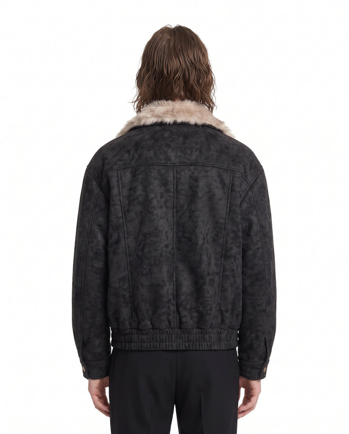 Fur Bomber Jacket na3176
