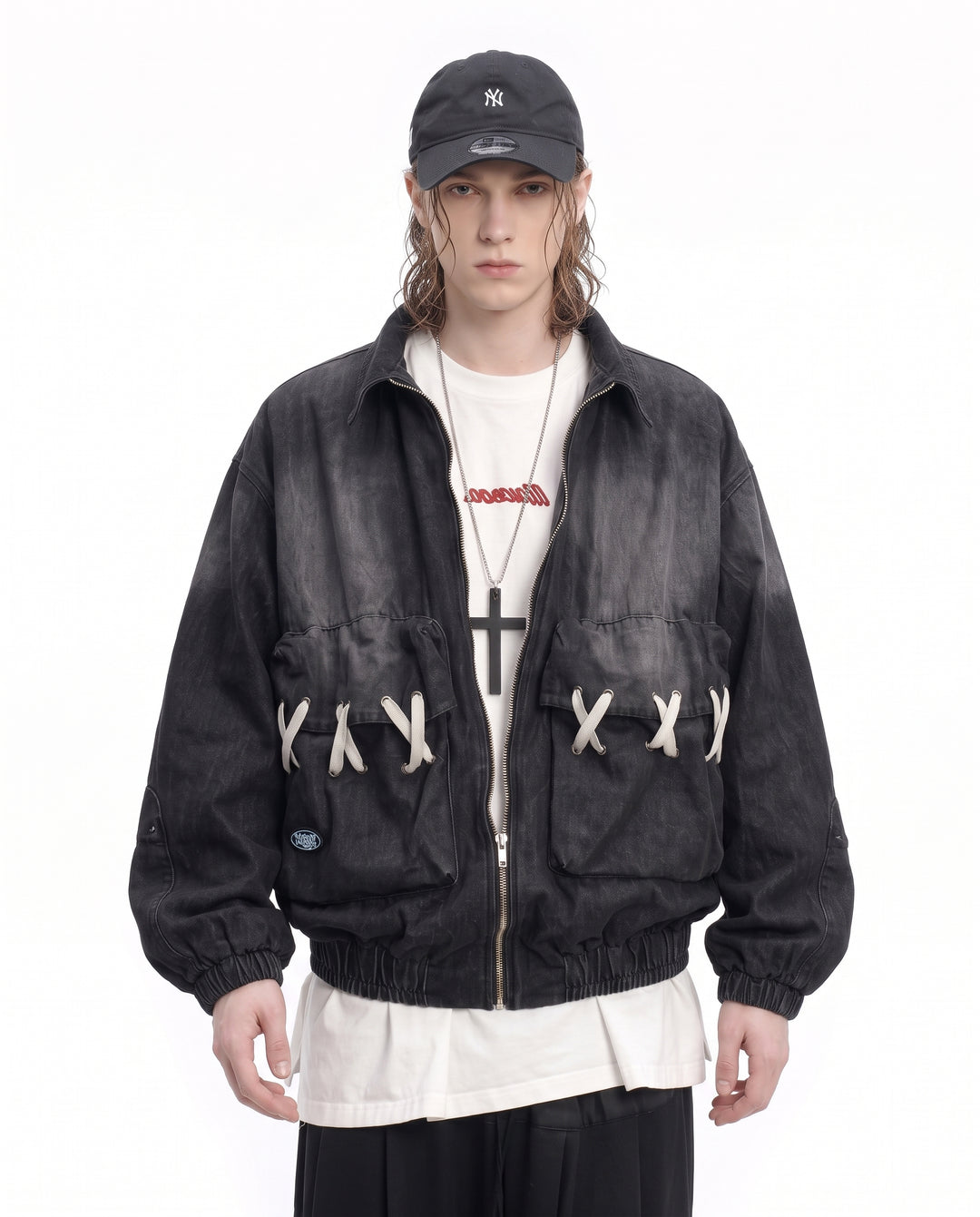 Laced Denim Jacket na3217