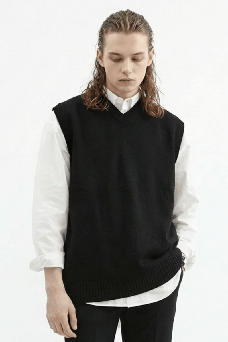 [MRCYC] Color V Neck Vest na40