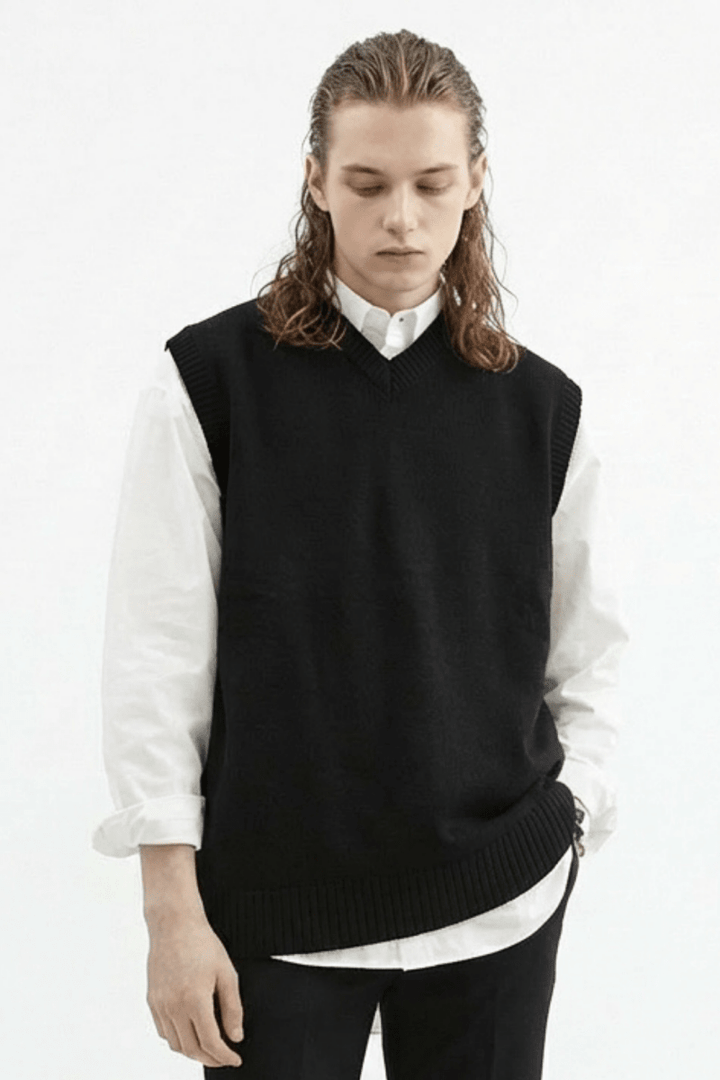 [MRCYC] Color V Neck Vest na40