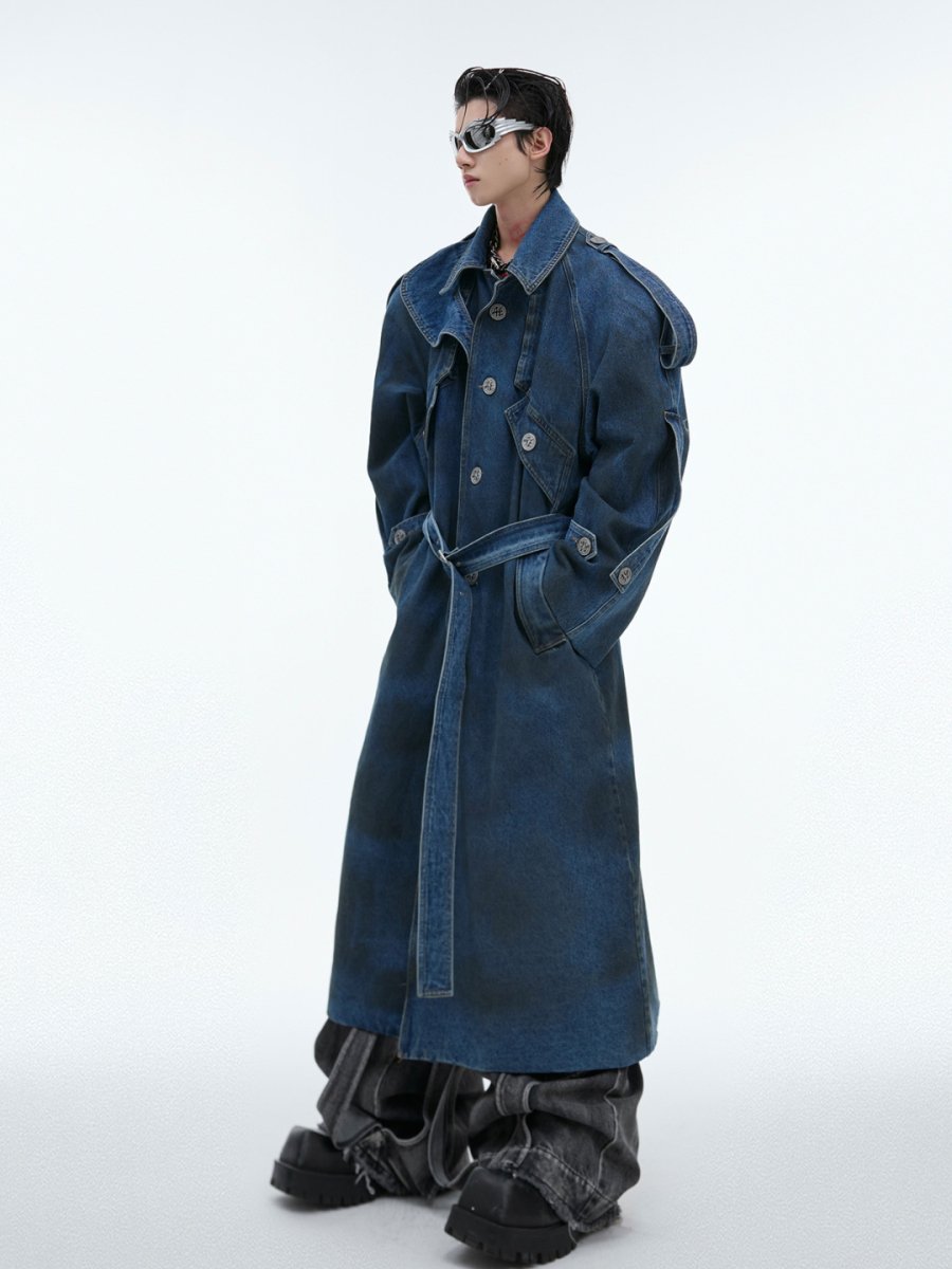 [Culture] vintage washed denim coat na1455