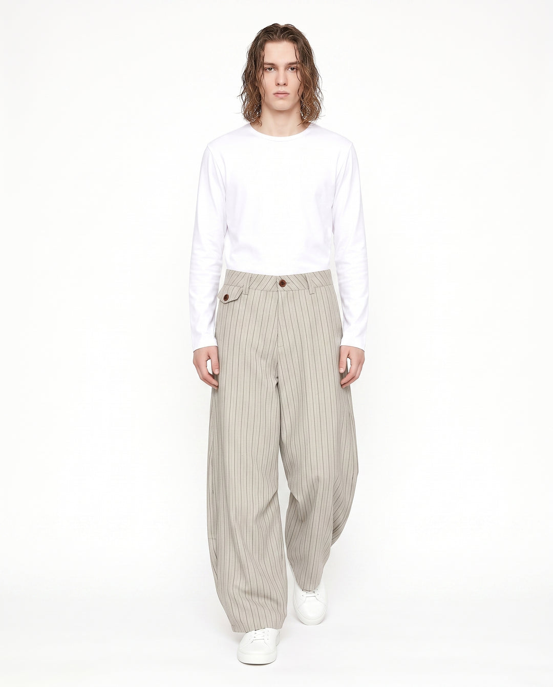 Striped Wide Pants na3004
