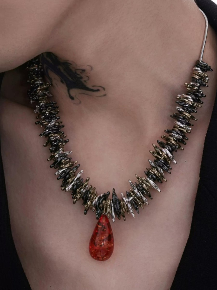 [Struc Ton] pendant punk necklace na1445