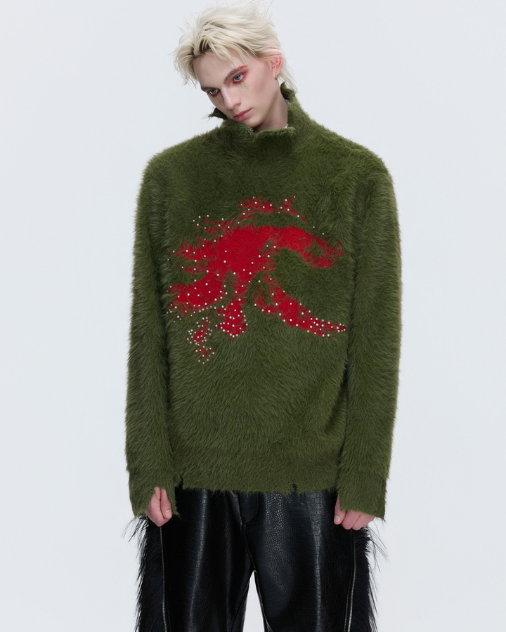 【ArguE CulturE】Crimson Howl Fur Jacket na2285