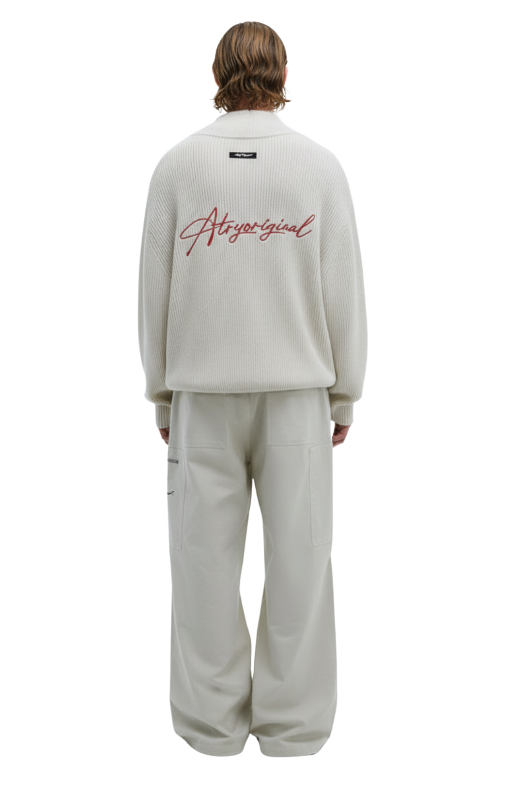 Ribbed High Neck Zip-Up Jacket na2398