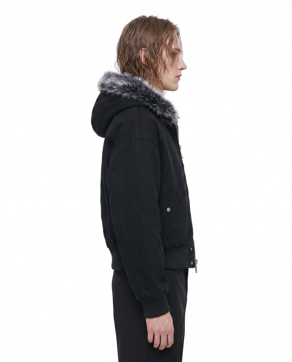 Fur Hooded Jacket na3073