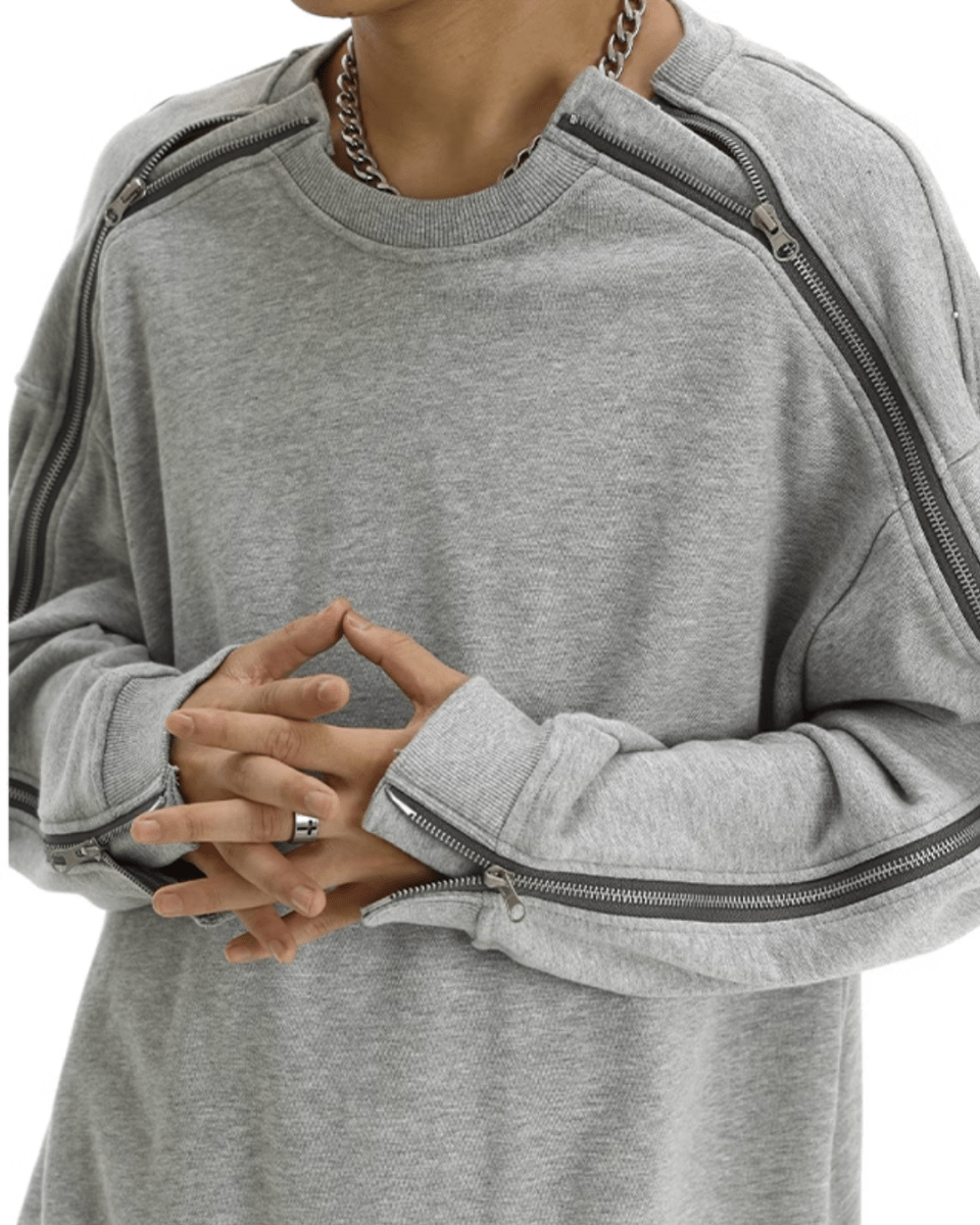 Double Zipper Sweatshirt na1981