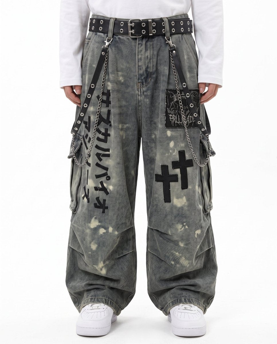 Jeans larghi gotici na3141