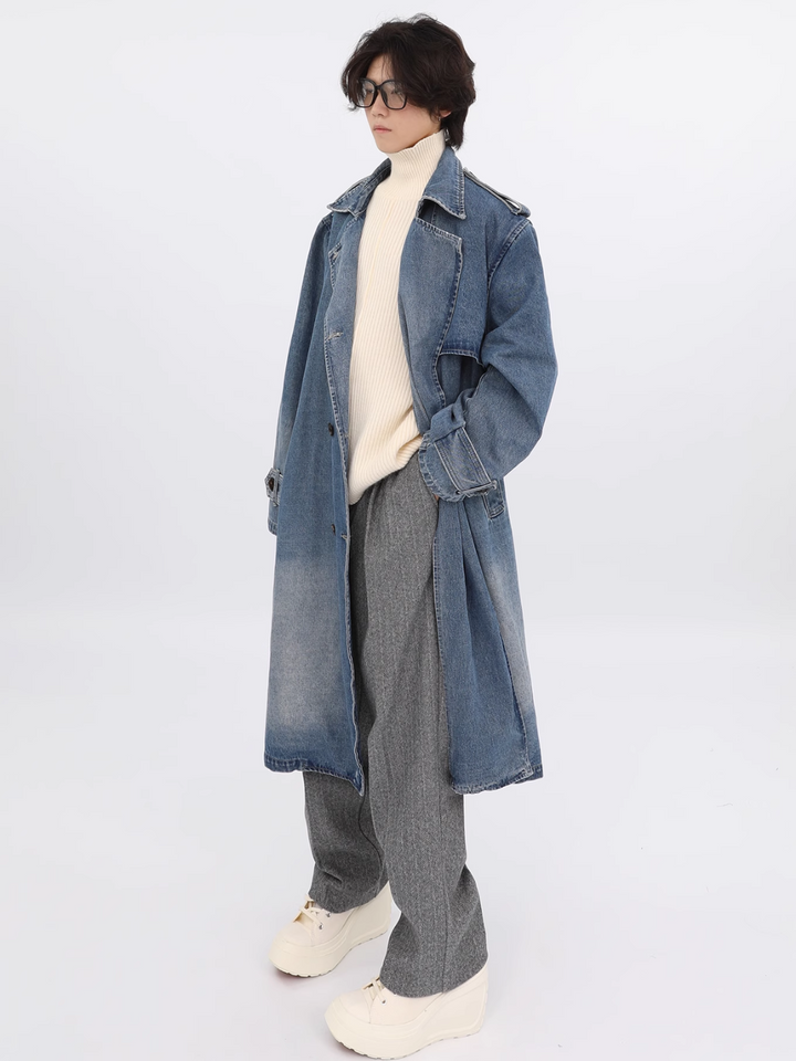 【FUTUREBOY】long demim coat  na1707