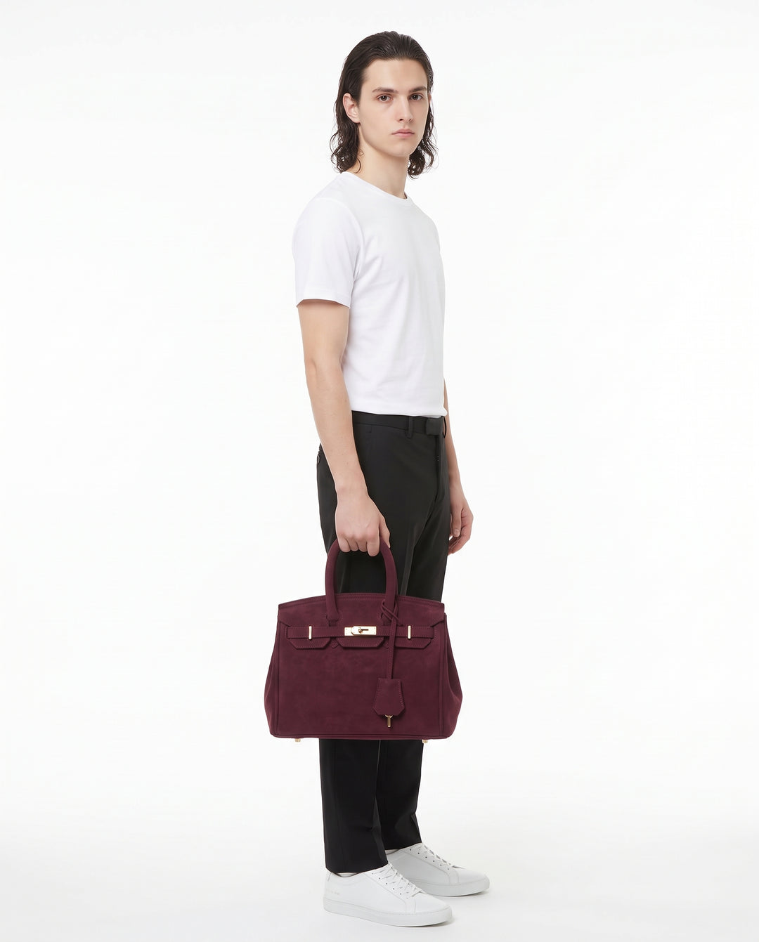 Suede Handbag na3210
