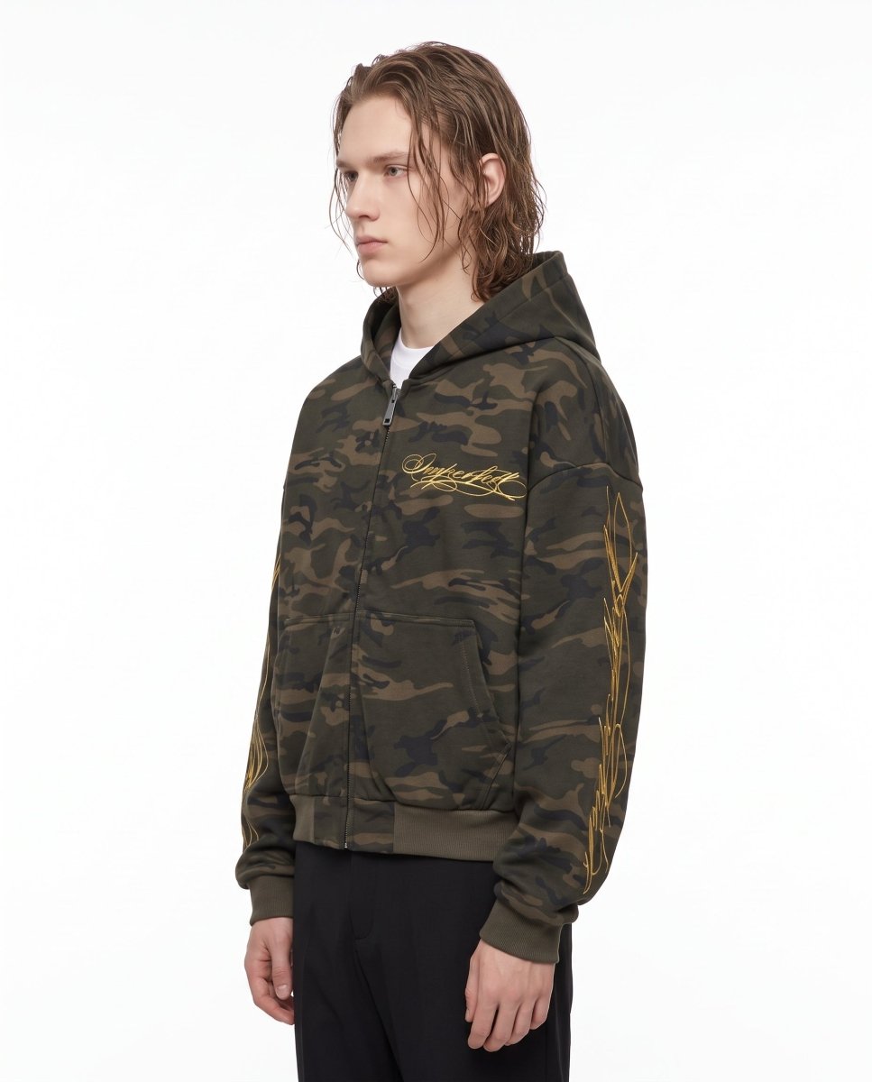 Camo Zip Hoodie na3146