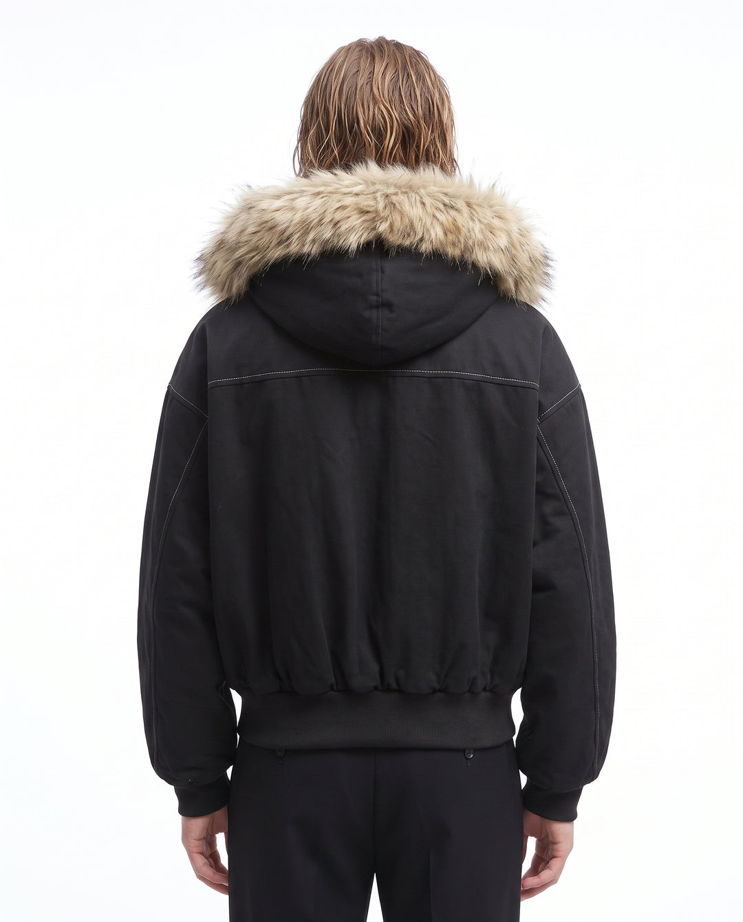 Fur Hooded Jacket na3064