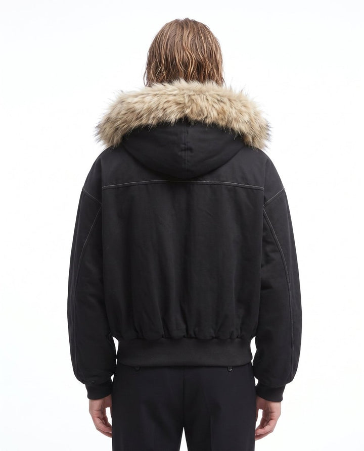 Fur Hooded Jacket na3064
