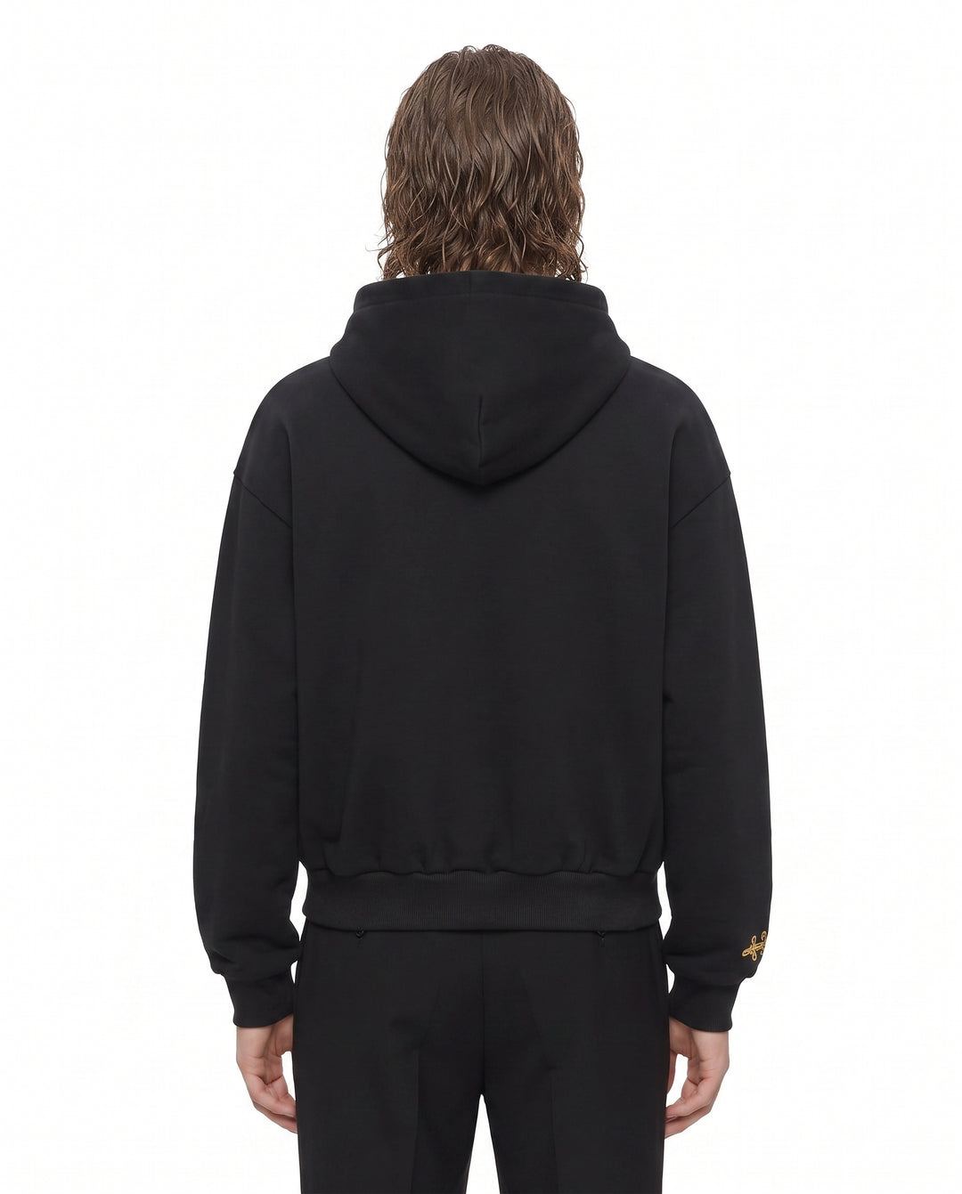Embroidered Military Zip Hoodie na3084
