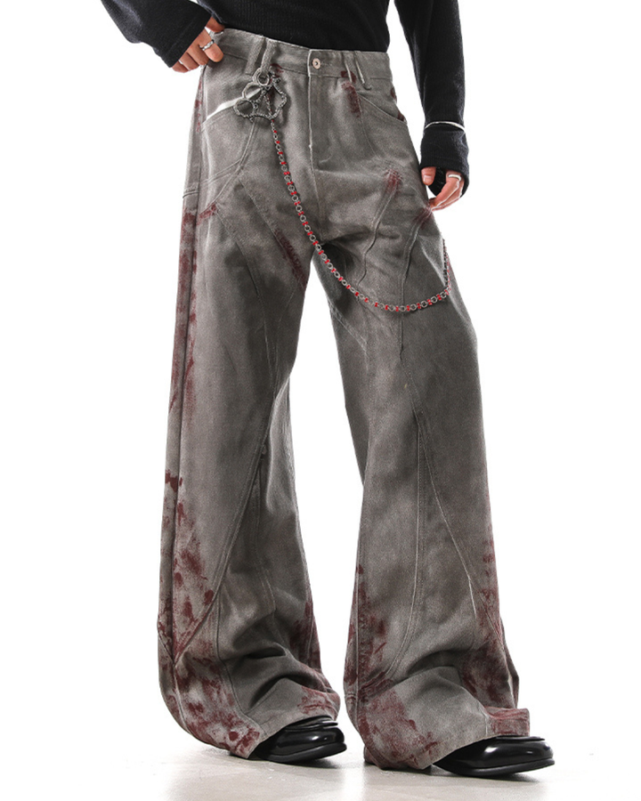 [BLANKIN] Ash Scar Wide Pants na2278