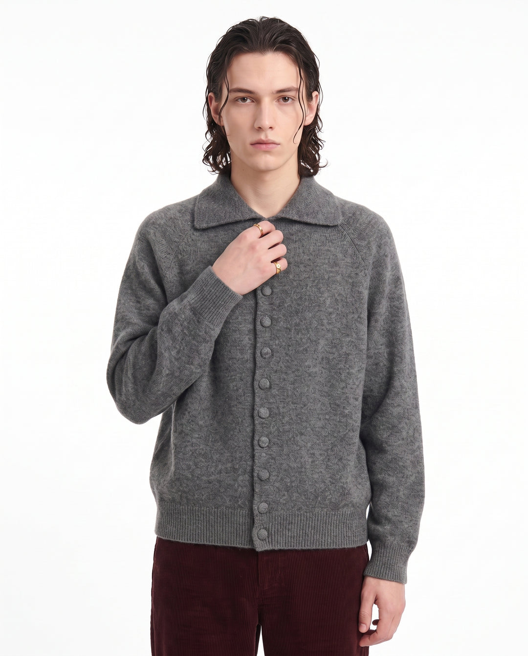 High Neck Cardigan na2987