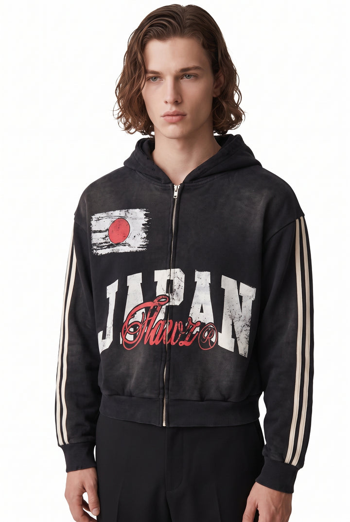Graphic Zip Hoodie na2756
