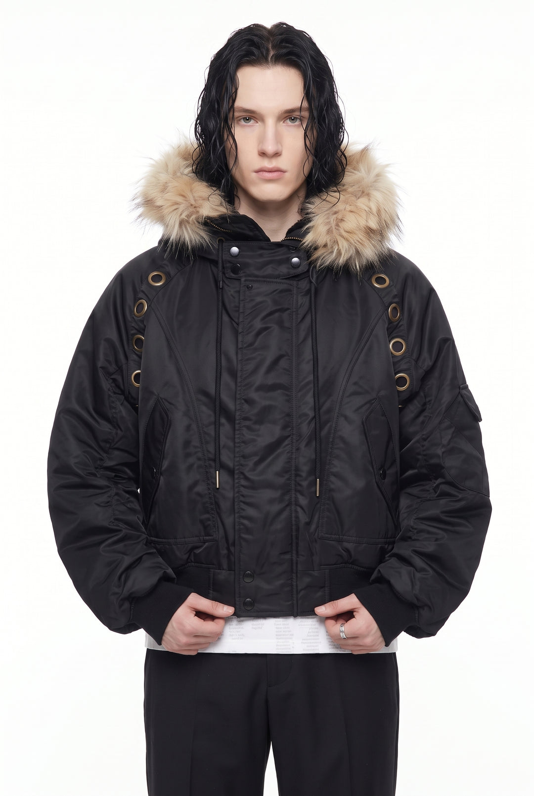 Fur Bomber Jacket na2835