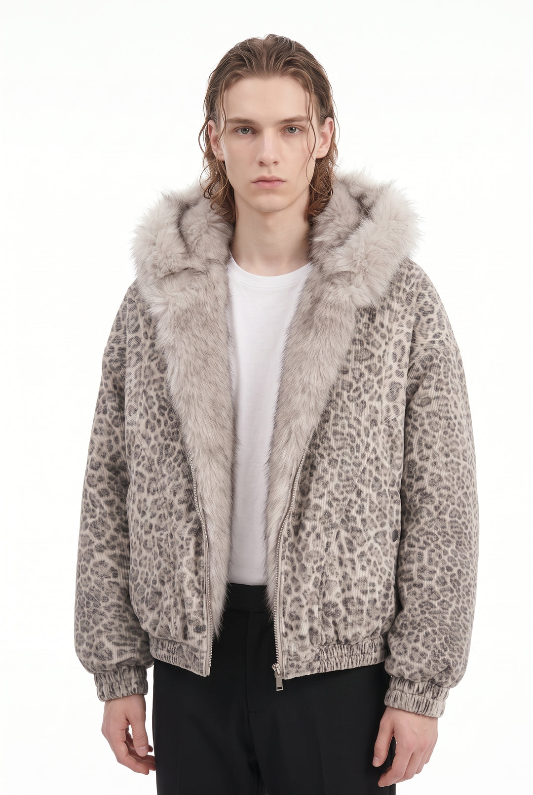 Leopard Fur Jacket na2818