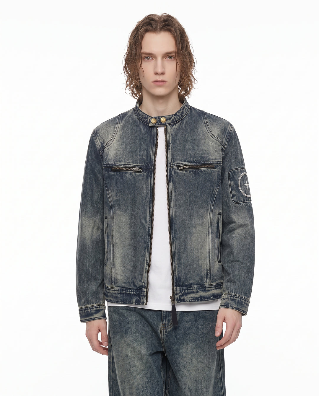 Washed Denim Jacket na3195