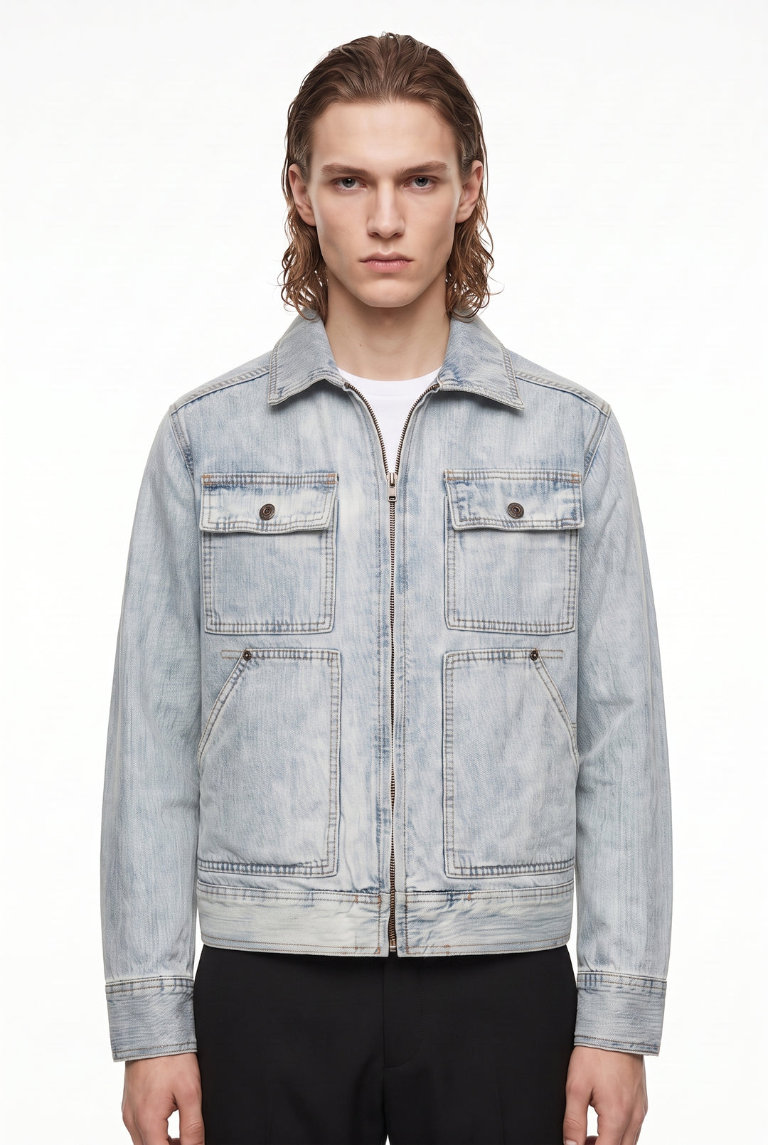 Washed Denim Jacket na2865