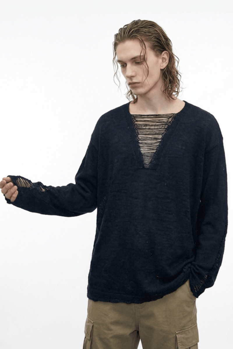 [CUIBUJU] V-neck loose trend within shirt na1061