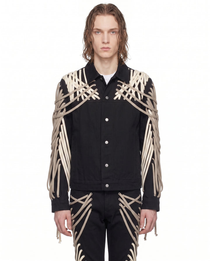 Laced Denim Jacket na2935