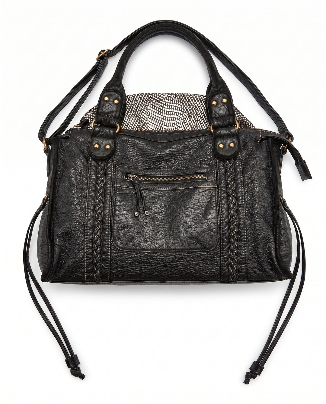 Leather Shoulder Bag na3193