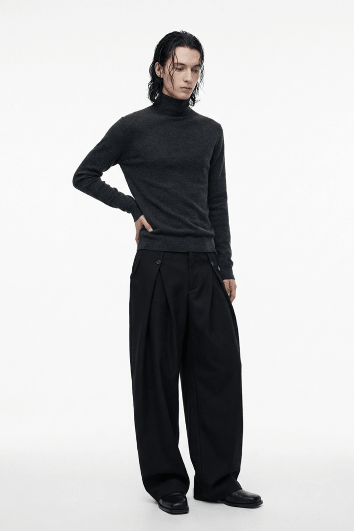 Wide Tuck Slacks na2361