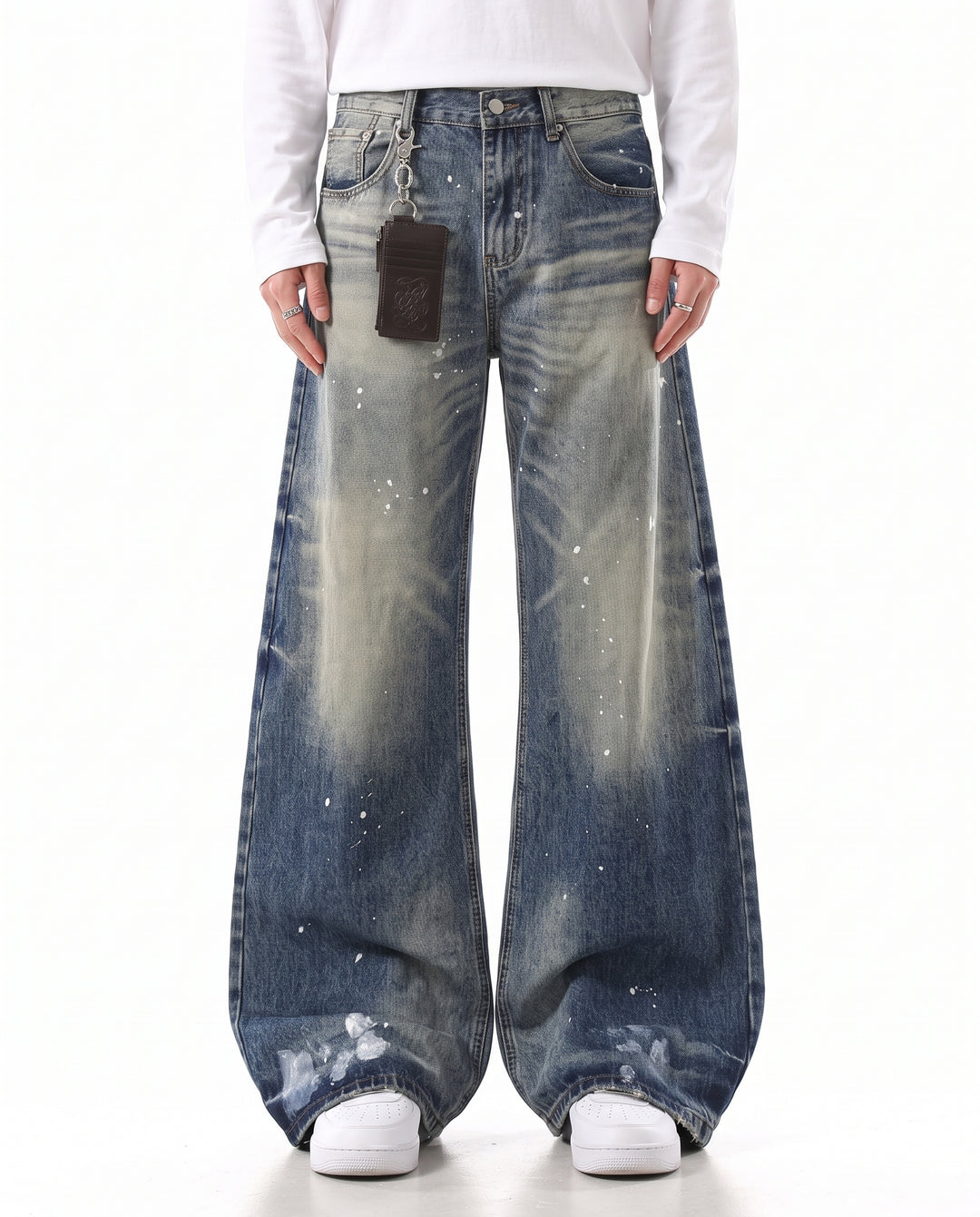 Washed Wide Jeans na3203
