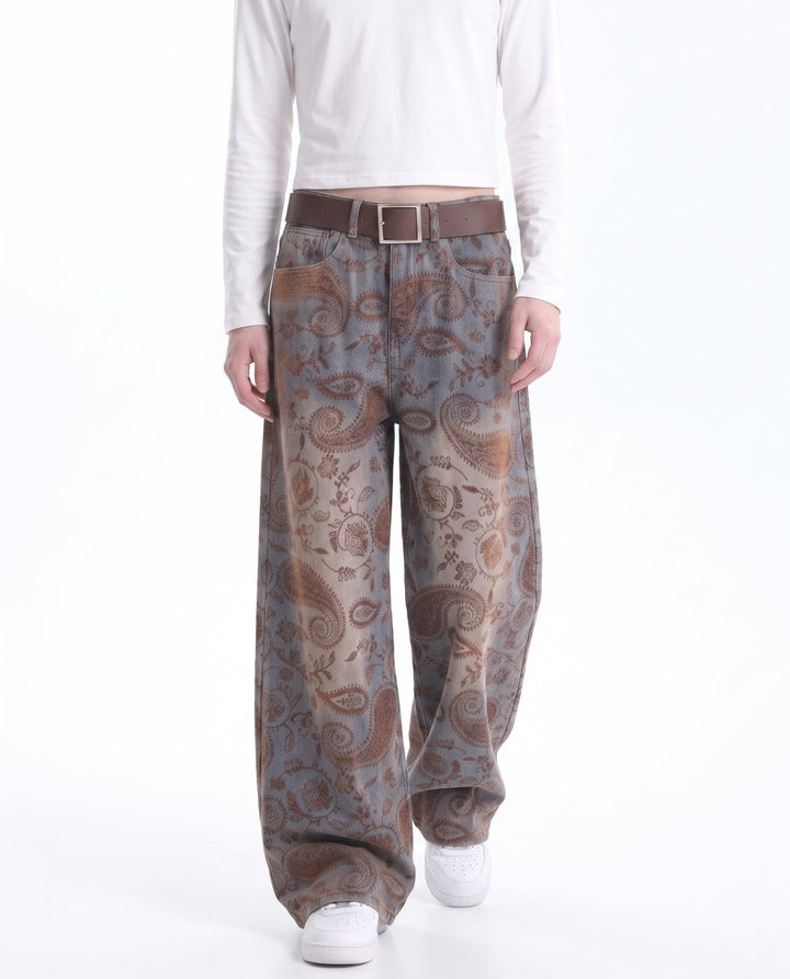 Paisley Wide Jeans na3049