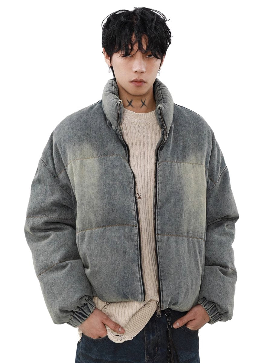 【MRNEARLY】washed denim down jacket  na1757