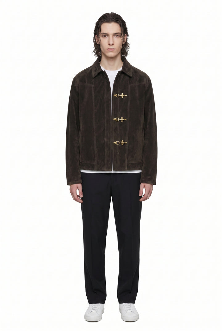 Suede Clasp Jacket na2849