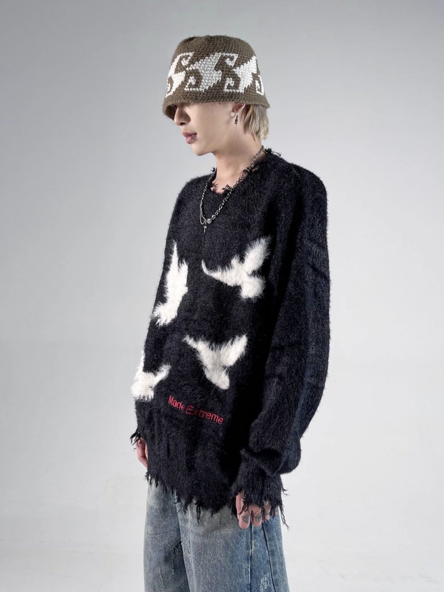 [ASHDARK] Mohair sweater na1743