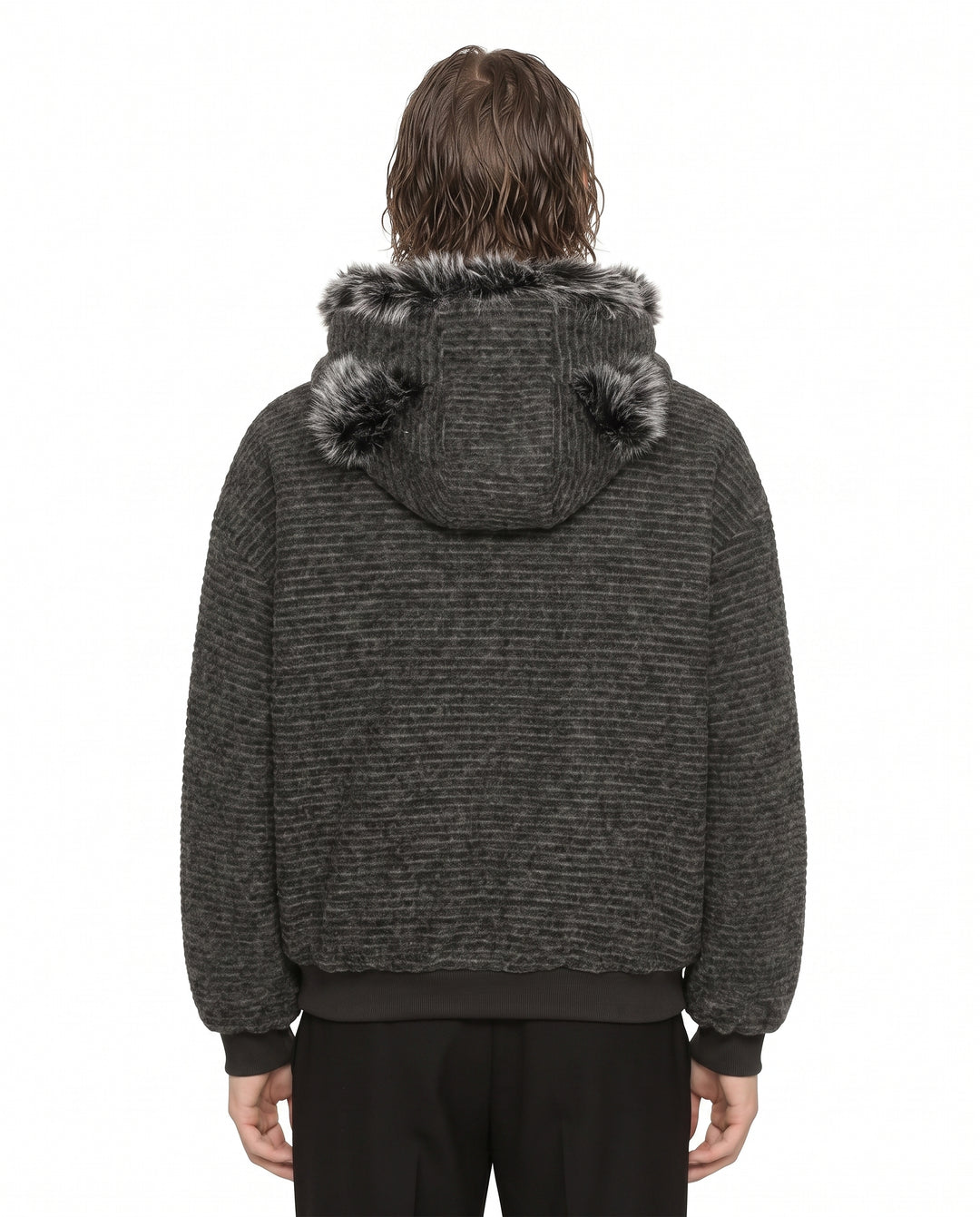 Fur Hooded Jacket na3088