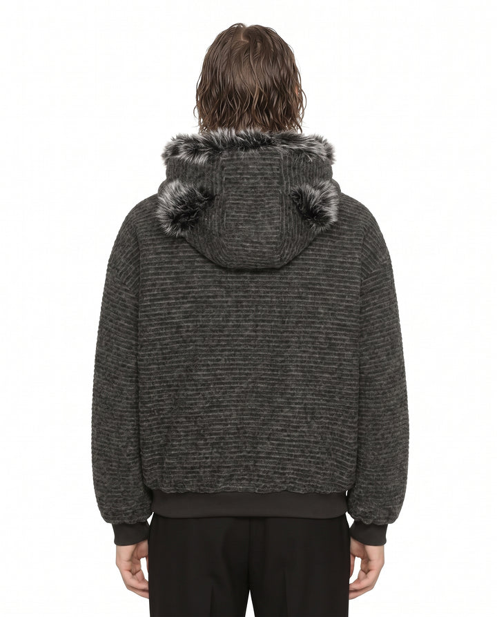 Fur Hooded Jacket na3088