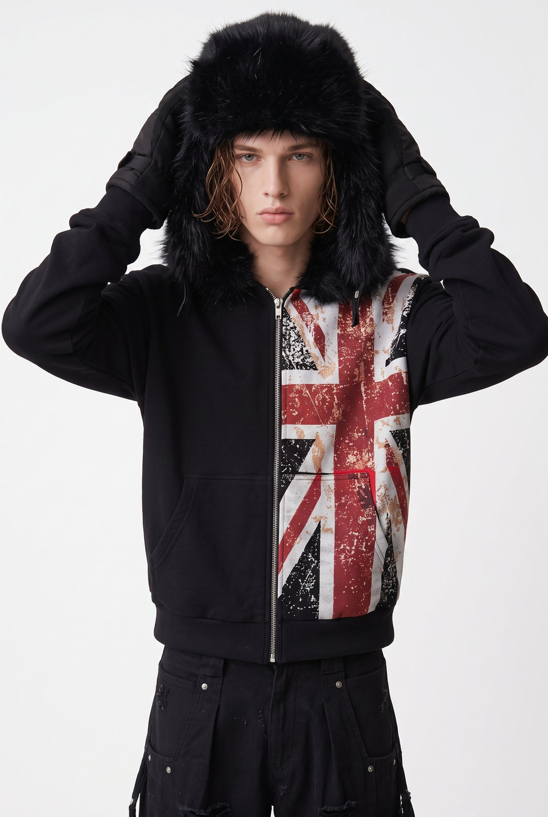 Graphic Zip Hoodie na2757