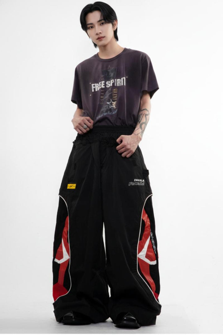 Wide Leg Track Pants  na2597