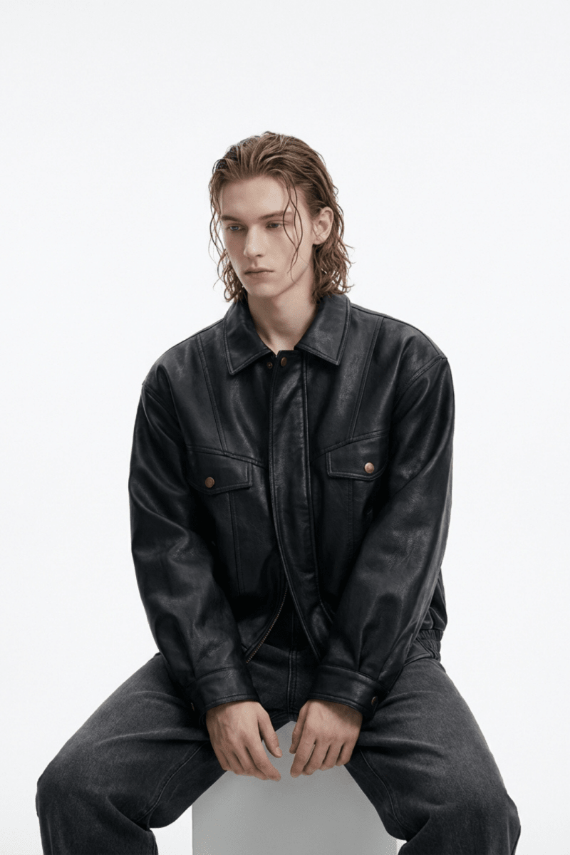 Architectural Leather Jacket na2350