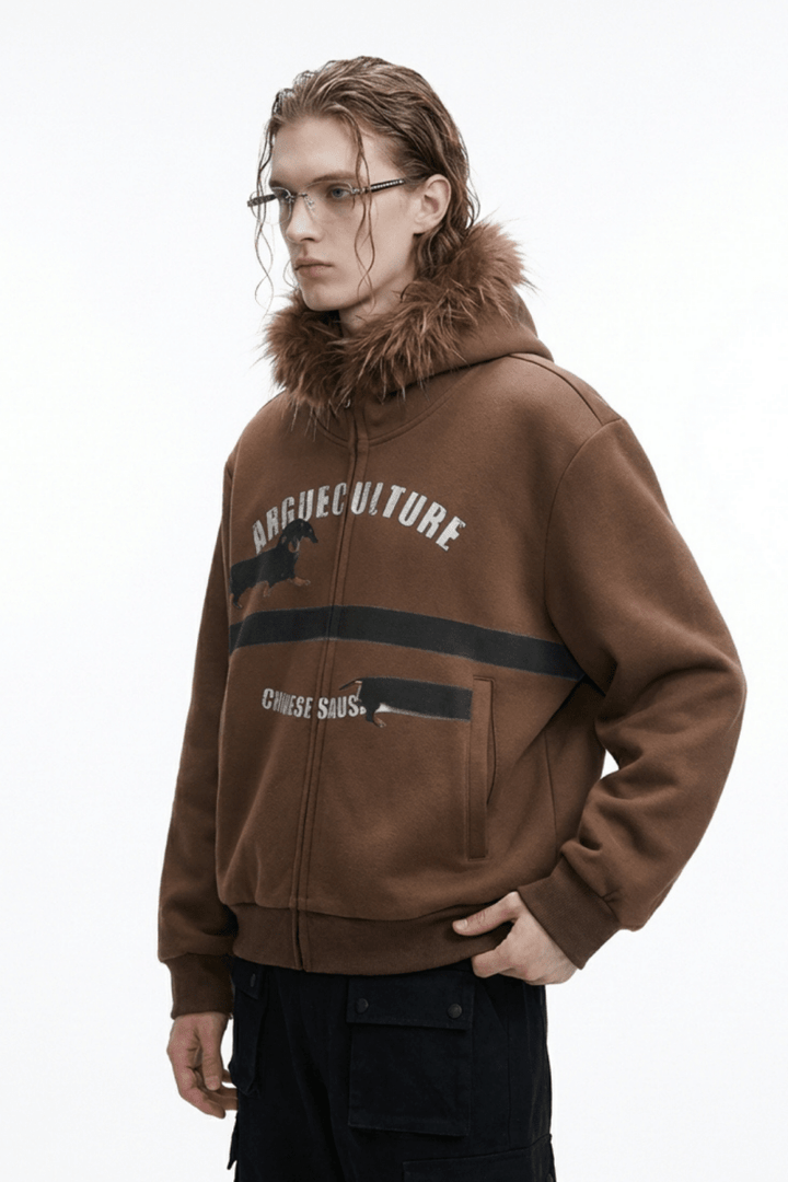 [ArguE CulturE] Seoul Faux-Fur Dog Hoodie na2251