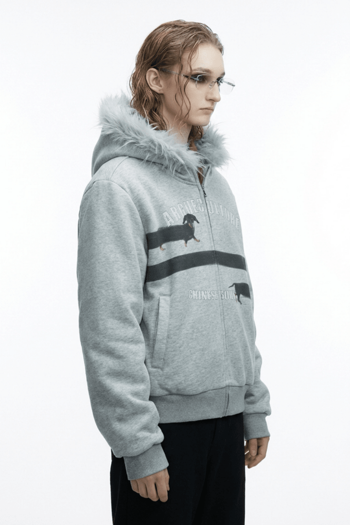 [ArguE CulturE] Seoul Faux-Fur Dog Hoodie na2251