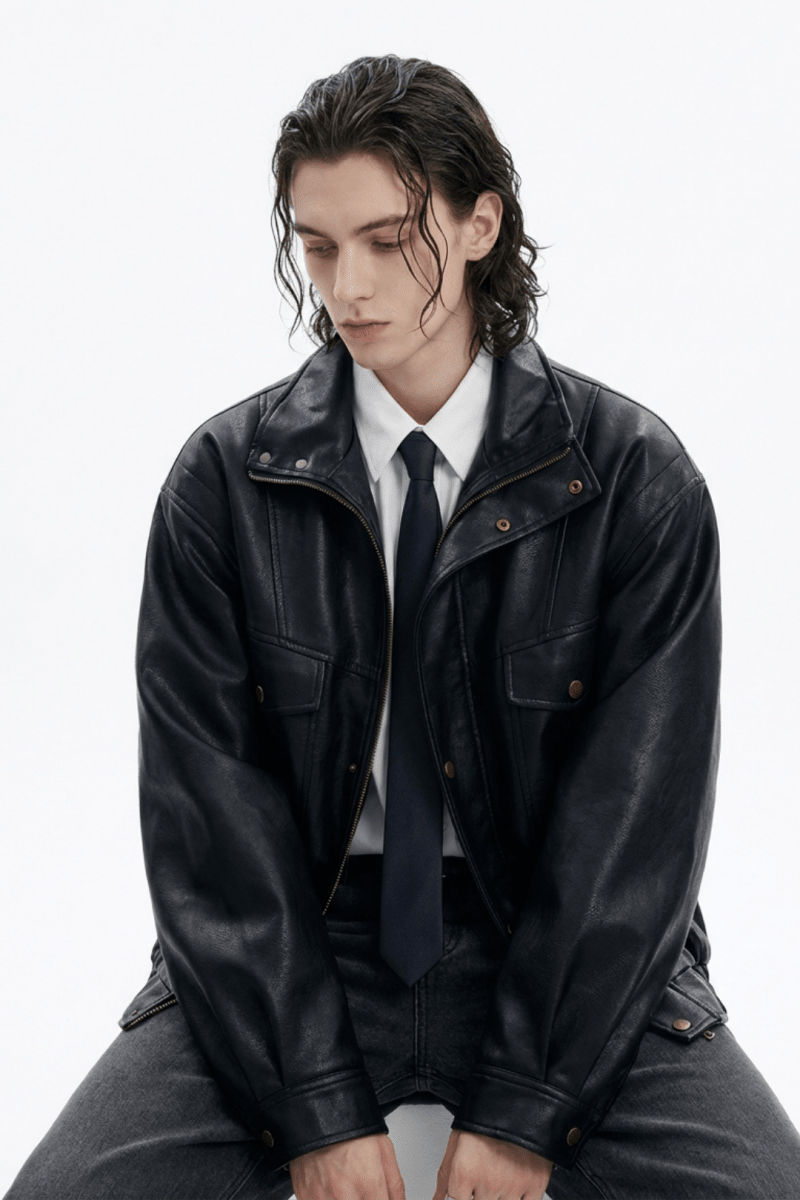 Architectural Leather Jacket na2350